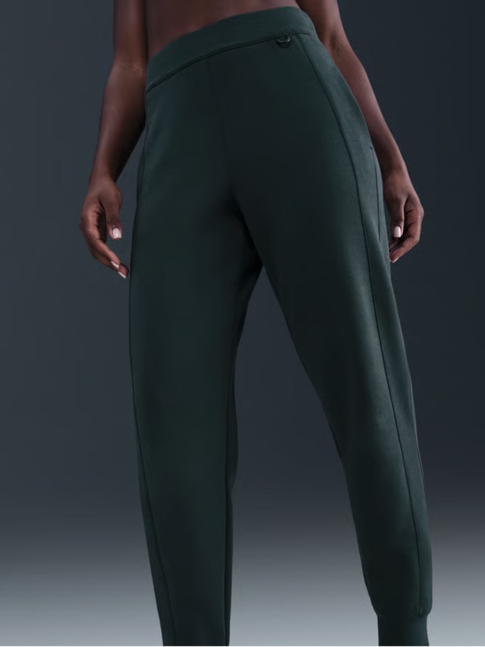 Nike Women's Deep Green High-Waist Track Joggers